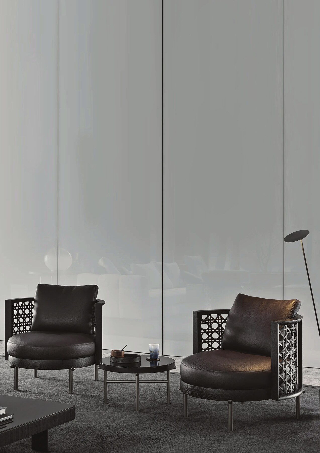 Caned chairs